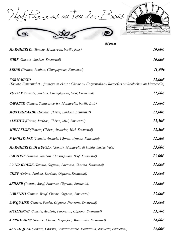 La Carte - Le Synopsis - Restaurant Avignon - restaurant Italien AVIGNON